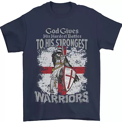 £8.49 • Buy St Georges Day Knights Templar Warriors Mens T-Shirt 100% Cotton