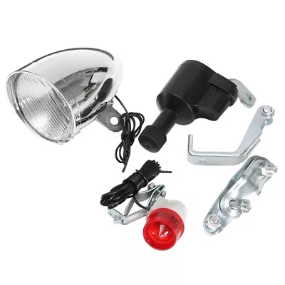 3W 6V Bicycle Bike Motorized Friction Generator Dynamo Head Tail Light Kit • $17.87