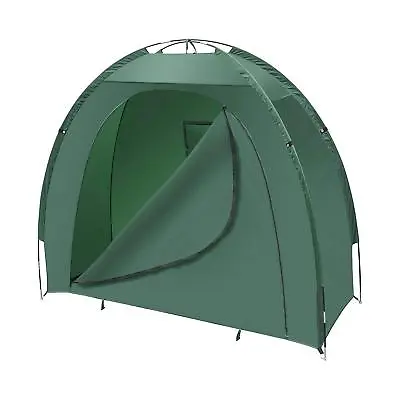 Garden Storage Tent - Green Bicycle Shelter Bike Equipment Cover Shed Outdoor • £34.97