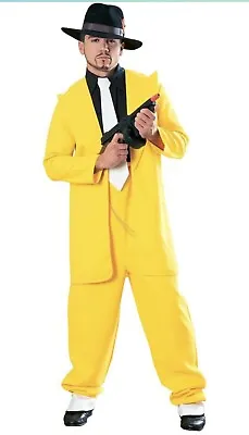 Halloween Costume Official  Halloween  Adult Mens Yellow Zoot Suit • £27.50