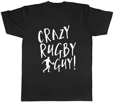 Crazy Rugby Guy Mens Unisex T-Shirt Tee • $11.09