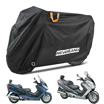 XL Heavy Duty Motorcycle Cover Outdoor Rain Dust UV For Suzuki Burgman 650 400 • $24.59