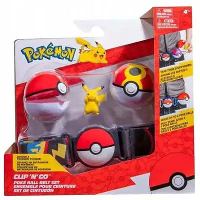 $37.95 • Buy Pokemon Clip 'N Go Poke Ball Belt Pikachu Set