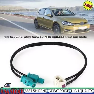 Fakra Radio Aerial Antenna Adapter Fit VW RNS RCD510/310/315 Seat Skoda Columbus • $14.85