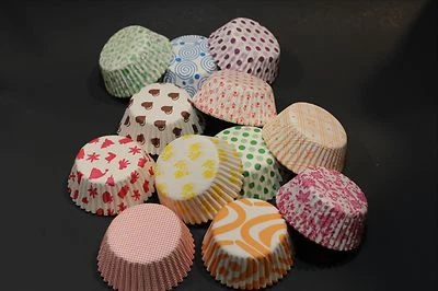 $3.25 • Buy Baking Cupcake Baking Liners Orange Brown Red Polka Dots  120