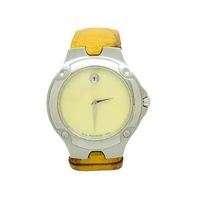 Movado Sports Edition Watch Yellow Lizard Band Watch 5243866 39mm • $199.99