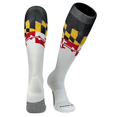Mk Socks Maryland Flag Knee High Long Baseball Football Socks • $15.99