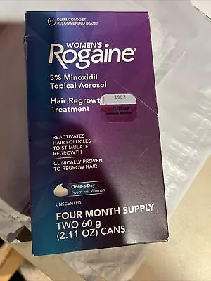 Women's Rogaine 5% Minoxidil Foam For Hair Regrowth 4-Month Supply Exp 3/24 • $6