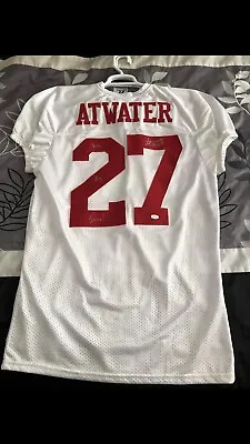 Steve Atwater Authentic Signed Russell Jersey Arkansas Razorbacks RARE Broncos • $225