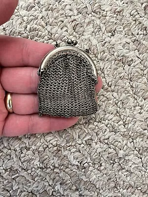 Vintage Small Mini Mesh Coin Purse • $25