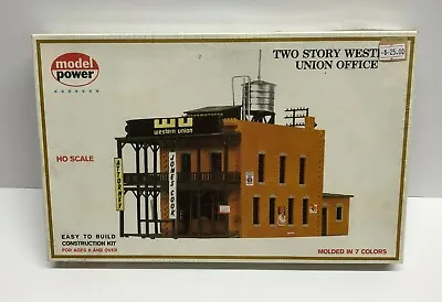 $20 • Buy MODEL POWER Two Story Western Union Office Kit No. 452 HO Scale *** NOS Sealed
