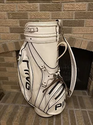 Vintage Ping Vinyl Leather Golf Bag White • $45