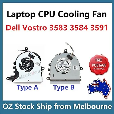Genuine CPU Cooling Fan For Dell Inspiron 17 3780 3793 3580 3581 Vostro 3590 • $19