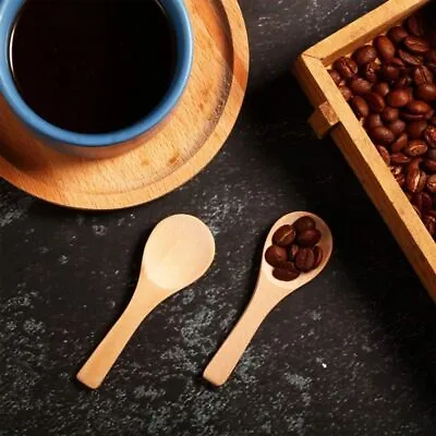 $13.93 • Buy 20Pcs Mini Wooden Spoon Kitchen Spice Spoon Small Short Condiment Spoons Scoop