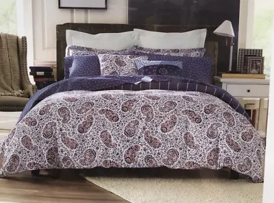 Tommy Hilfiger Comforter Twin / XL Pillow Sham Tottenham Paisley Floral Bedding • $77.77