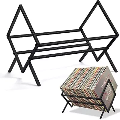 Record Holder For Albums Vinyl Record Storage Holder Stacks Up To 80100 Lps Viny • $31.01