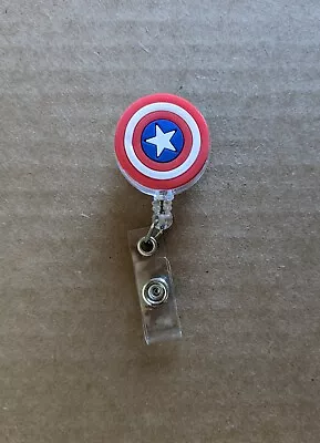 Retractable Captain America Lanyard Badge Holder Belt Clip  • £6.26