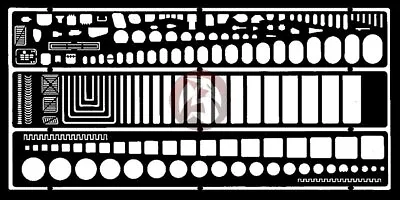$54.95 • Buy Verlinden 1/72 Scribing Template (over 100 Shapes) (57mm X 95mm) [Aircraft] 280