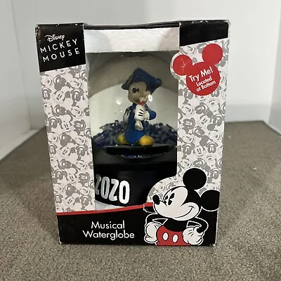 Disney Mickey Mouse In Cap And Gown Graduation 2020 Boxed Musical Water Globe  • $24.99