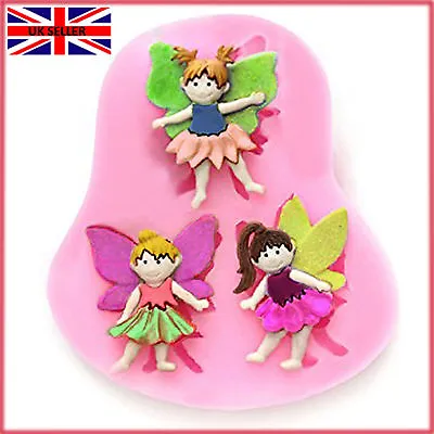 Wax Melt Moulds Fairy Silicone Fondant Cake Chocolate Decor Mould Angel Elf • £4.39