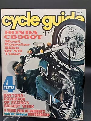 CYCLE GUIDE MAGAZINE JUNE 75 Yam TY175 Montesa 250 Enduro Yam Water-Cooled MXers • $4.49