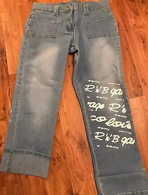 Ladies Jeans Cropped  Size 12 R N B Sexy • £4.99