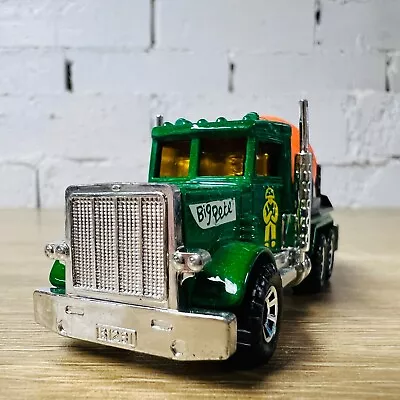 Peterbilt Cement Mixer Truck Green Orange MB19 1982 White Big Pete • $29.95