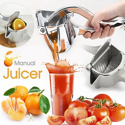 Manual Juicer Aluminum Alloy Hand Juice Press Squeezer Fruit Juicer Extractor • $16.98