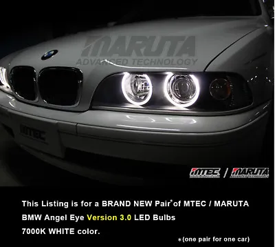 MTEC Ver.3.0 CREE LED Angel Eye Bulbs For BMW E39 5 Series 2001-2003 • $134