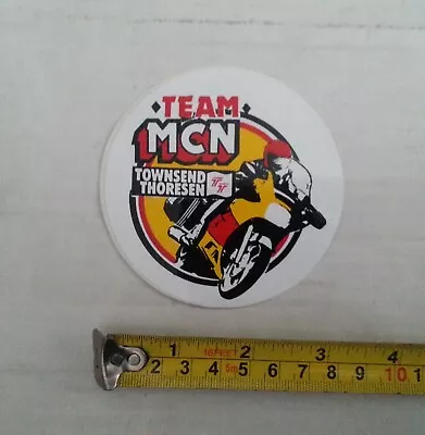 TEAM MCN TOWNSEND THORESEN SUPERBIKE Motorcycle Racing Original STICKER • $6.30