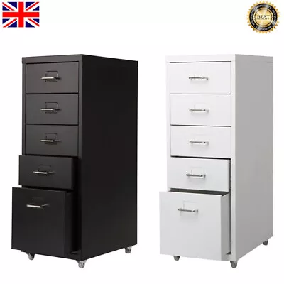 Office Filing Cabinet Mobile Under Desk File Storage Cupboard 3-10 Drawers Units • £49.95