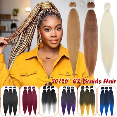 1-5PCS Pre-Stretched EZ Braid Hair Extensions Jumbo Box Braiding Kanekalon Ombre • $7.95