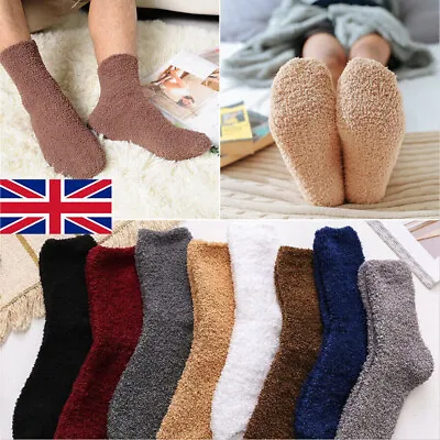 £6.89 • Buy 6 Pairs Cosy Bed Socks Mens Women Fluffy Home Thick Indoor Winter Warm Soft Sock