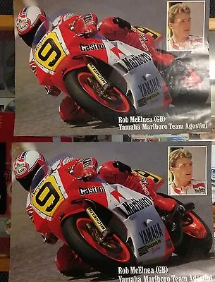 YAMAHA MARLBORO TEAM  AGOSTINI GP POSTER FEATURING ROB McELNEA • $16