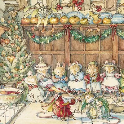 £6.95 • Buy Brambly Hedge Gathered Around The Hearth Pack Of 8 Christmas Cards