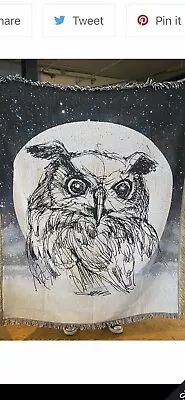 Derek Hess Owl Blanket Rare Cleveland Brand New • $50