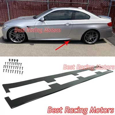 For 2006-2013 BMW E90 E92 Bottom Line Style Side Skirt Extensions (Urethane) • $129.99