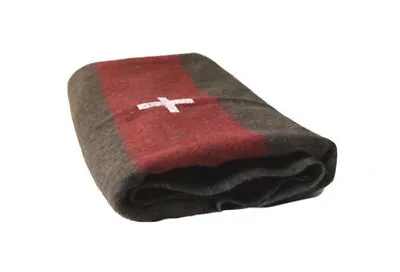 $32.99 • Buy Swiss Military Style Army Wool Blanket Camping Survival 60x84 Heavy 4+ Lbs New