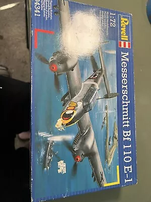 Revell Messerschmitt BF 110 E1 1/72 04341 Open Box 1994 • $12