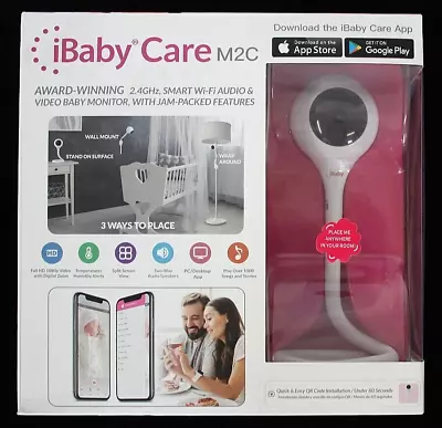 IBaby M2C Care Full HD Baby Monitoring Camera - White [SEALED] • $66.36