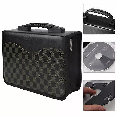 240 Disc CD DVD Case Storage Bag Organizer Holder Wallet Album Media Video Box • $18.99