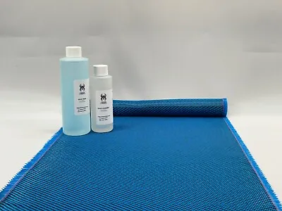 12  X 5FT Twill Weave Blue Hybrid Carbon Fiber Fabric Cloth Resin Kit • $53.25