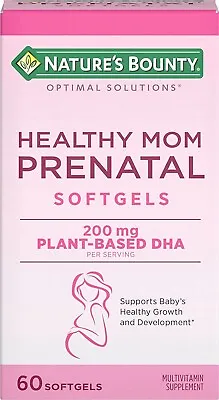 Nature's Bounty Healthy Mom Prenatal Multi Vitamin Optimal Solutions 60 Softgels • $16.29