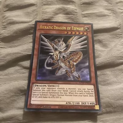 Yugioh Hieratic Dragon Of Tefnuit Ultra Rare 1st Edition GFTP-EN050 Near Mint • £0.99