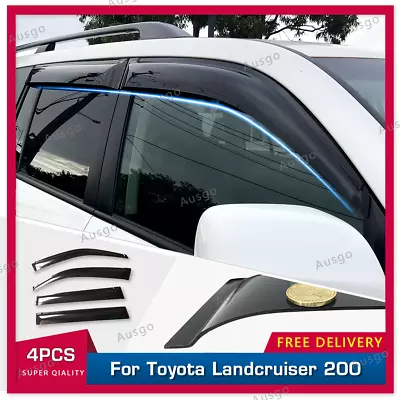 AUSGO Weather Shields For Toyota LandCruiser 200 2007-Onwards Weathershields • $65.31