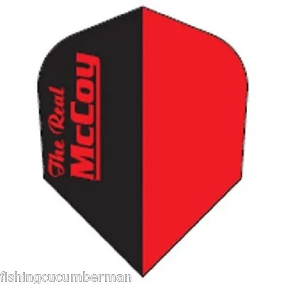 £1.40 • Buy McCOY TWO TONE RED & BLACK EXTRA STRONG DART FLIGHTS 