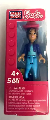 Mega Bloks Barbie Collectible Mini Figure Doll 2.25” Toy Latina Cowgirl Western • $9.99