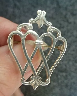 £78.99 • Buy Scottish IONA  Stg. Silver Luckenbooth Sweetheart Brooch H/m 1973  John Hart