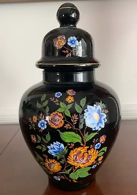 Ardalt Ginger Jar Vase With Lid  Floral Design Italy  • $33.95