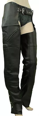 Unisex Motorcycle Riding CHAPS-GENUINE LEATHER 2 SIZES! Cut To Length!  • $49